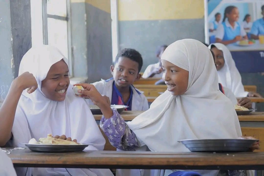 School feeding program in action